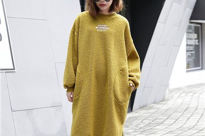 Fleece long drop women hoodie (3)