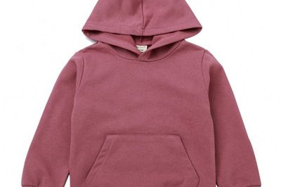 Kids leisure cotton plain hoodie (1)