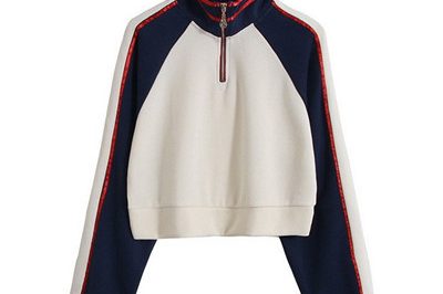 female half zip casual hoodies (1)