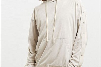 Cheap men blank cotton hoodies with button design (5)