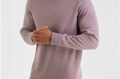 Men crewneck embroidery logo hoodies without hood (1)