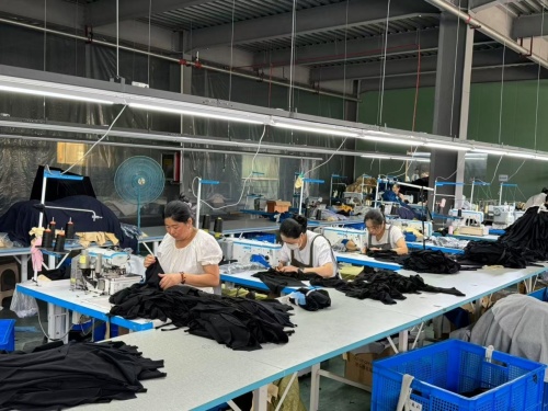 Hoodie Sewing Workshop in Production